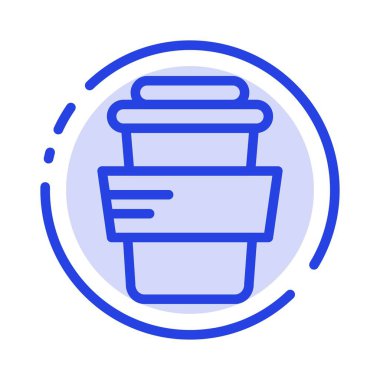 Cam, Çalışma, Mavi Noktalı Satır Simgesi İç