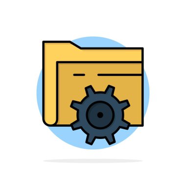 Klasör, Ayar, Dişli, Bilgi İşlem Özet Daire Arka Plan Düz