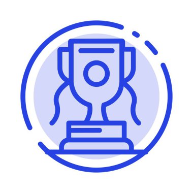 Başarı, Ödül, Spor, Oyun Mavi Noktalı Satır Simgesi