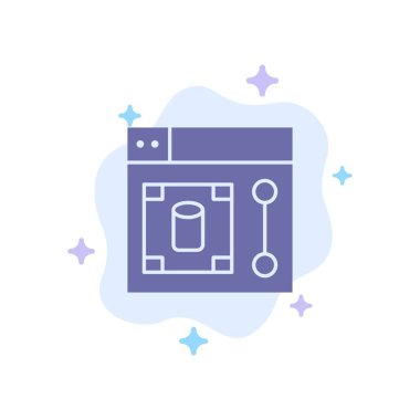 Web, Tasarım, Tasarımcı, Soyut Bulut Backgrou Araç Mavi Simge