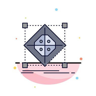 Mimari, küme, ızgara, model, hazırlama Düz Renk Simgesi 