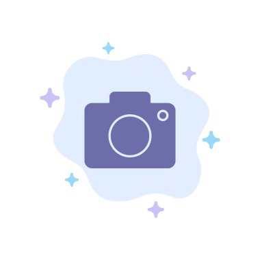 Twitter, resim, resim, kamera mavi simgesi soyut bulut geri