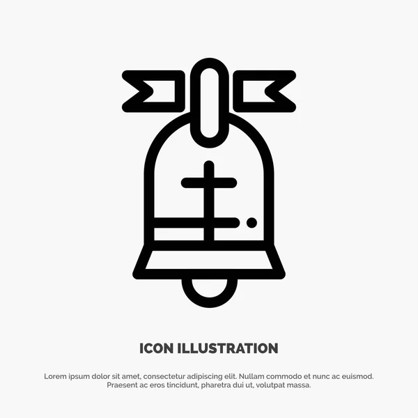 Boule, Anneau, Américain, Usa Line Icon Vector — Image vectorielle
