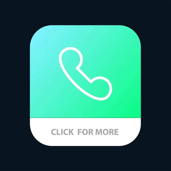 Τηλέφωνο, κινητό, τηλέφωνο, καλέστε το κουμπί εφαρμογής για κινητά. Android και io — Διανυσματικό Αρχείο
