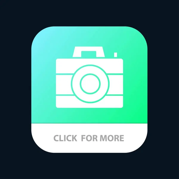 Câmera, Computador, Digital, Tecnologia Mobile App Button. Android — Vetor de Stock
