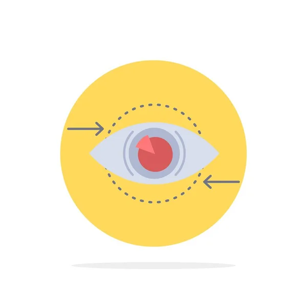 Business, oog, marketing, visie, plan plat kleur pictogram vector — Stockvector