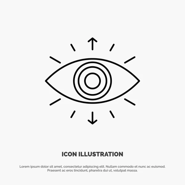 Eye, Symbol, Secret Society, Member,  Line Icon Vector