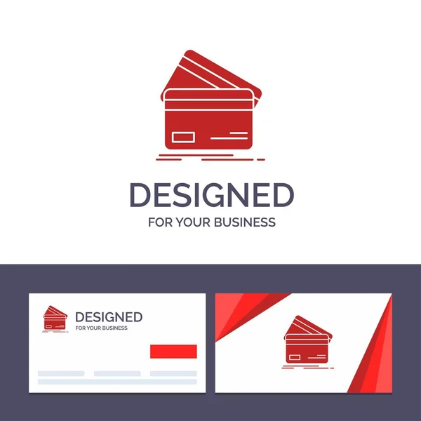 Szablon Creative Business Card i logo karta kredytowa, biznes, — Wektor stockowy
