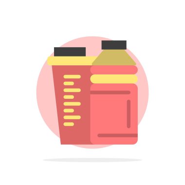 Şişe, İçecek, Enerji, Shaker, Spor Soyut Daire Arka Plan 