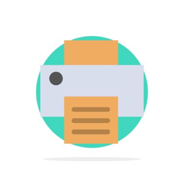 Yazıcı, Baskı, Baskı Soyut Daire Arka Plan Düz renk I