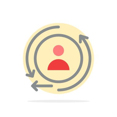 Dijital, Pazarlama, Yeniden Pazarlama Soyut Daire Arka Plan Düz 