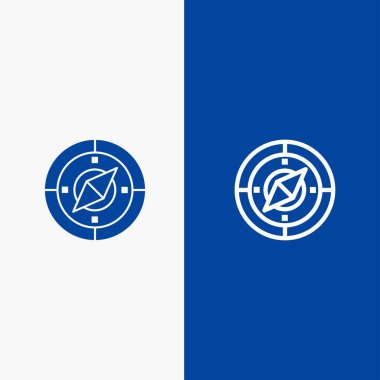 Navigasyon, Navigator, Pusula, Konum Çizgisi ve Glyph Solid ic