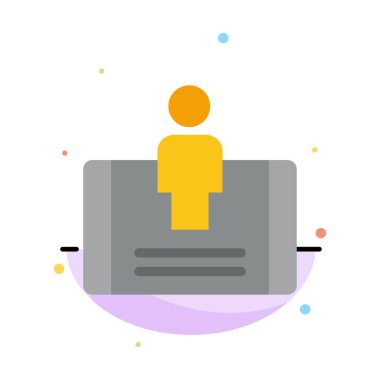 Müşteri, Nişan, Mobil, Sosyal Soyut Düz Renk Simgesi Te