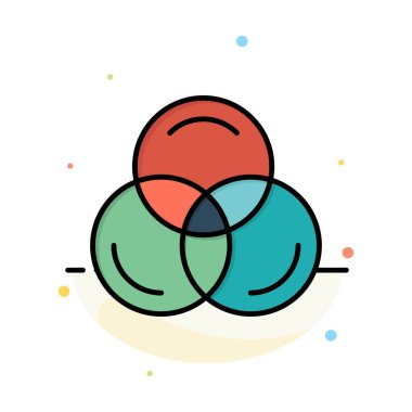 Rgb, Renk, Web Soyut Düz Renk Simgesi Şablonu