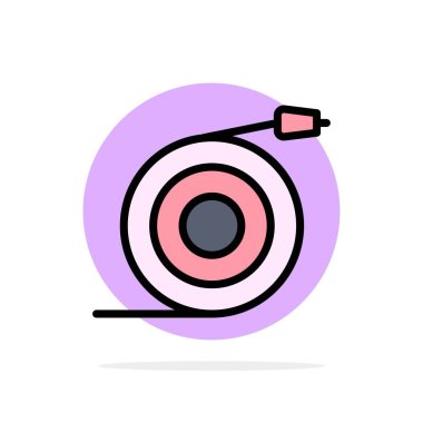 Kavisli, Akış, Boru, Su Soyut Daire Arka Plan Düz renk 