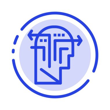 Strateji, Düşünme, Zihin, Kafa Mavi Noktalı Satır Simgesi