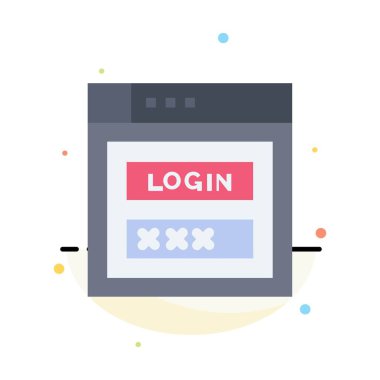 Internet, Şifre, Kalkan, Web Güvenliği, Soyut Düz Renk Ic