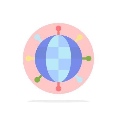 İş, bağlantılar, Global, modern soyut daire arka plan