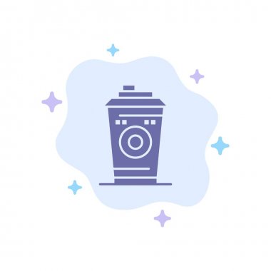 Kahve, Kupa, Starbucks, Soyut Bulut Üzerinde Siyah Kahve Mavi Simge