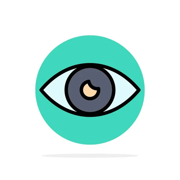 App, Basic Icon, Design, Eye, Mobile Abstract Circle Background - Stok Vektor