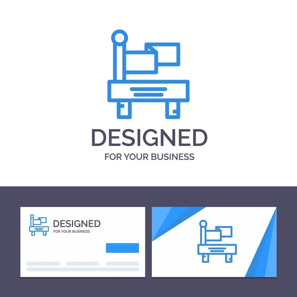 Creative Business Card и логотип шаблон Флаг, поезд, транспорт — стоковый вектор