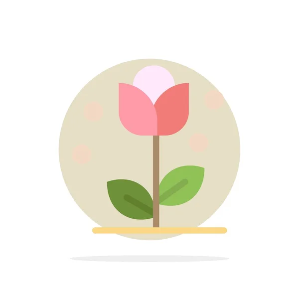 Χλωρίδα, φλοράλ, λουλούδι, φύση, άνοιξη αφηρημένο κυκλικό φόντο — Διανυσματικό Αρχείο
