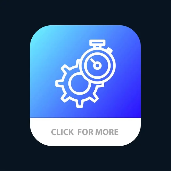 Minuterie, Heure, Équipement, Réglage, Bouton de l'application mobile Watch. Android et — Image vectorielle