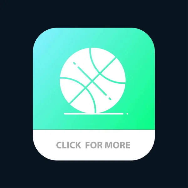 Basketball, Ball, Sport, usa mobile App-Taste. Android und iOS — Stockvektor