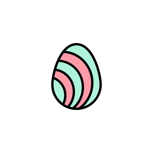 Яйцо, Пасха, Природа, Весенний бизнес. Плоский цвет — стоковый вектор