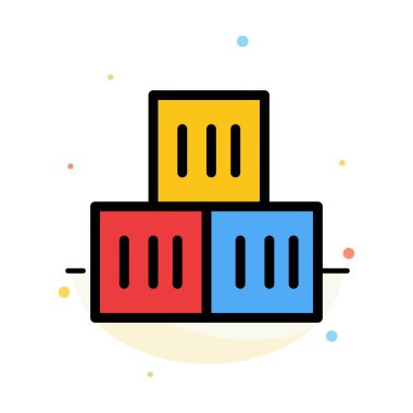 Kutu, İyi, Lojistik, Ulaşım Soyut Düz Renk Simge Tem