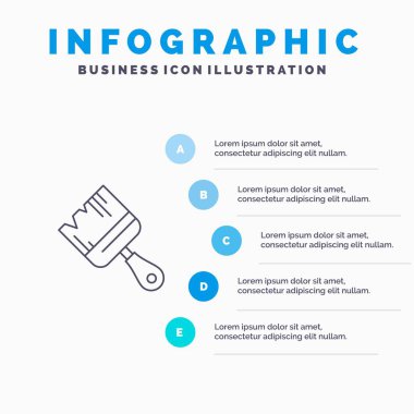 Fırça, Bina, İnşaat, 5 adımpres ile Boya Hattı simgesi