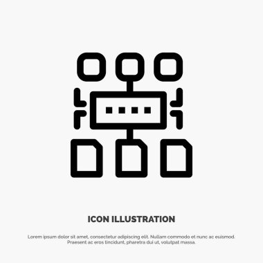 Algoritma, Program, Kullanıcı, Belge Vektör Satırı Simgesi