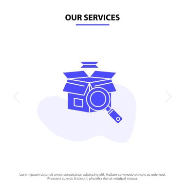 Bizim Hizmet Kutusu, Arama, Online Arama, E Alışveriş Katı Glyph 