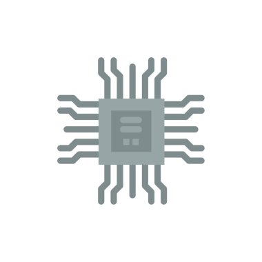 Kitap, Cpu, Öğrenme, Teknoloji Düz Renk Simgesi. Vektör simgesi ba