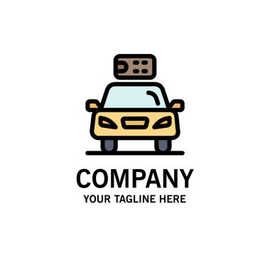 Araba, ekoloji, elektrik, enerji, güç Iş logosu şablonu. Fl