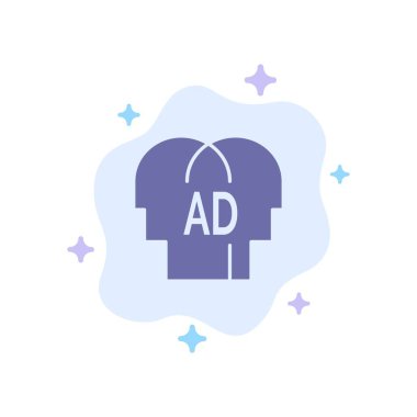 İlköğretim, Bilgi, Abc, Brian Blue Icon Soyut Bulut Ba