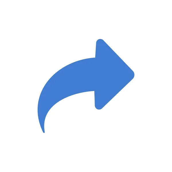 Arrow, Direction, Right, Forward Flat Color Icon. Значок вектора b — стоковый вектор