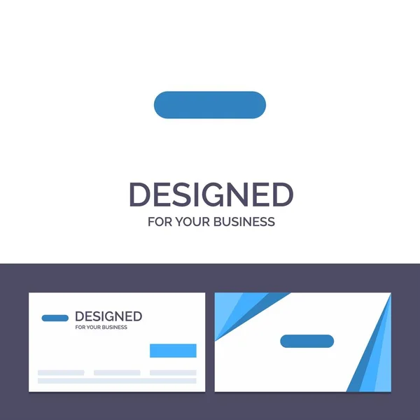 Modèle de carte de visite créative et logo Supprimer, Moins, Moins, Re — Image vectorielle