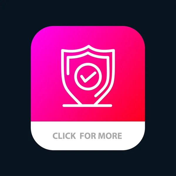 Confirmer, Protection, Sécurité, Bouton d'application mobile sécurisé. Android — Image vectorielle