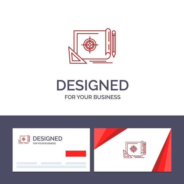 Креативна візитна картка та шаблон логотипу Досягнення, файл, файл — стоковий вектор
