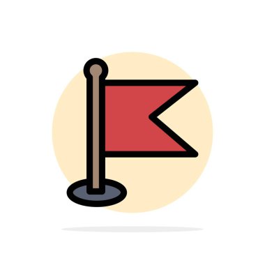 Bayrak, konum, harita, dünya soyut daire arka plan düz renk