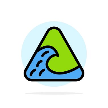 Web soyut daire arka plan düz renk simgesi