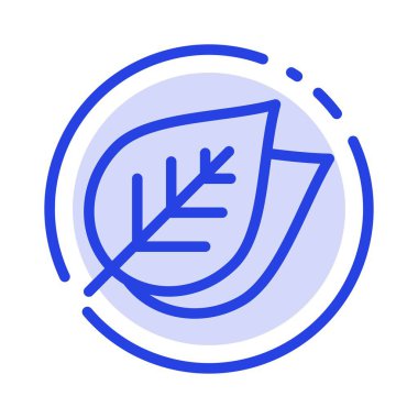 Ekoloji, Yaprak, Doğa, Bahar Mavisi Noktalı Çizgi Simgesi