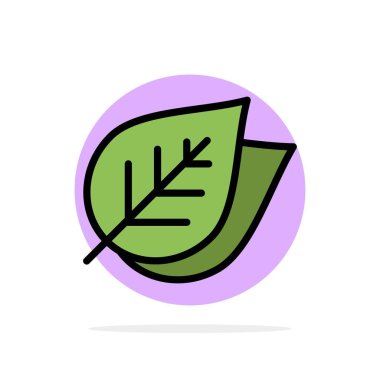 Ekoloji, Yaprak, Doğa, Bahar Soyut Daire Arka Plan Düz co