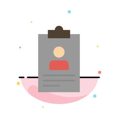 Özgeçmiş, Başvuru, Pano, Müfredat, Cv Özet Flat Col