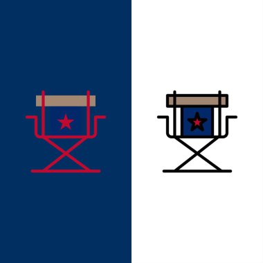 Başkan, Yönetmen, Film, Yıldız, Televizyon İkonları. Düz ve Çizgi 