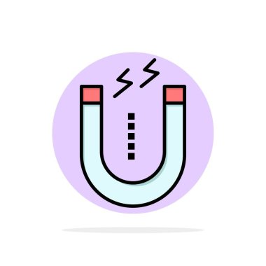 Mıknatıs, Çekme, Çekme, Araç Soyut Daire Arka Plan Fla