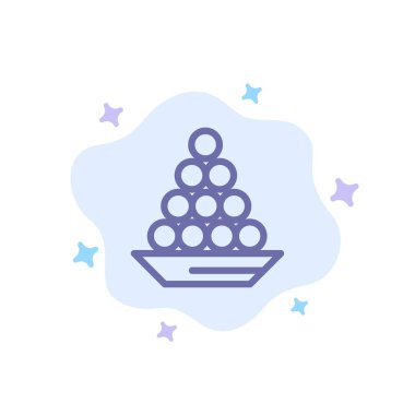 Kase, Lezzet, Tatlı, Hint, Laddu, Tatlı, Tedavi Mavi Simge o