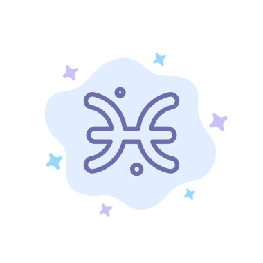 Astroloji, Burç, Balık, Soyut Bulut ta Yunanistan MaviSi İkonu