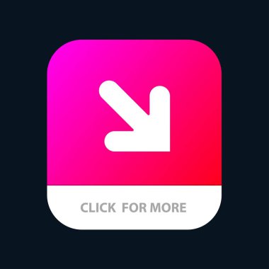 Ok, Aşağı, Sağ Mobil Uygulama Düğmesi. Android ve Ios Glyph Vers